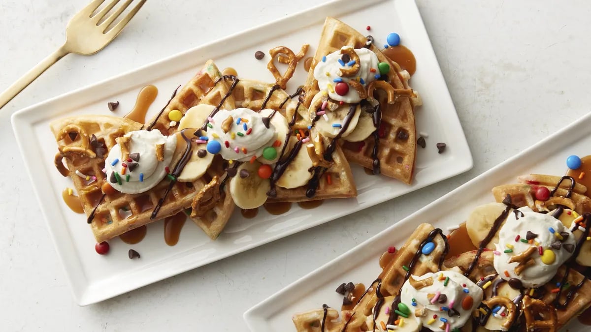 Kitchen Sink Dessert Waffles