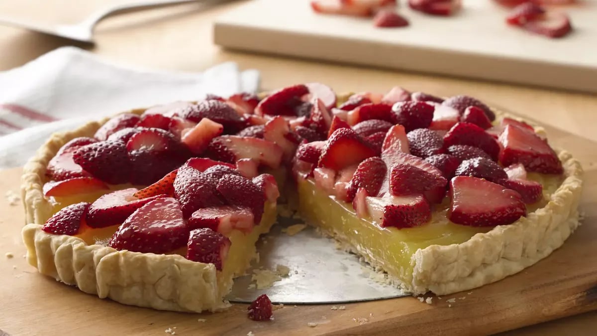 Lemon and Strawberry Tart