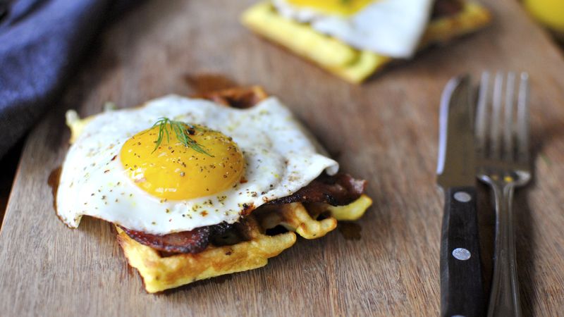 Potato Dill Waffles