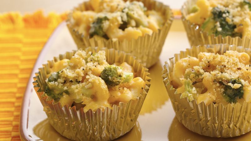 Mac and Broccoli Cheese Cups