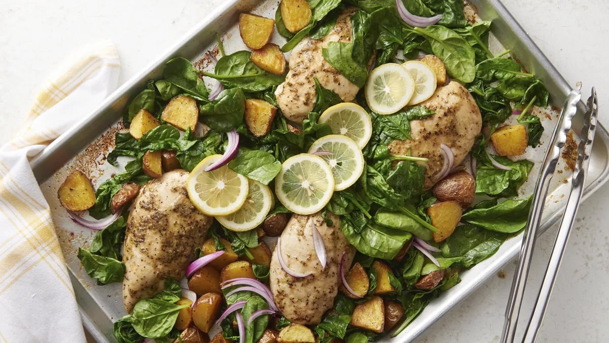 Sheet-Pan Lemon Chicken and Potatoes