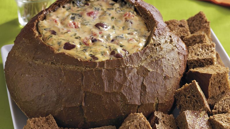 Slow-Cooker Three Cheese Spinach Dip