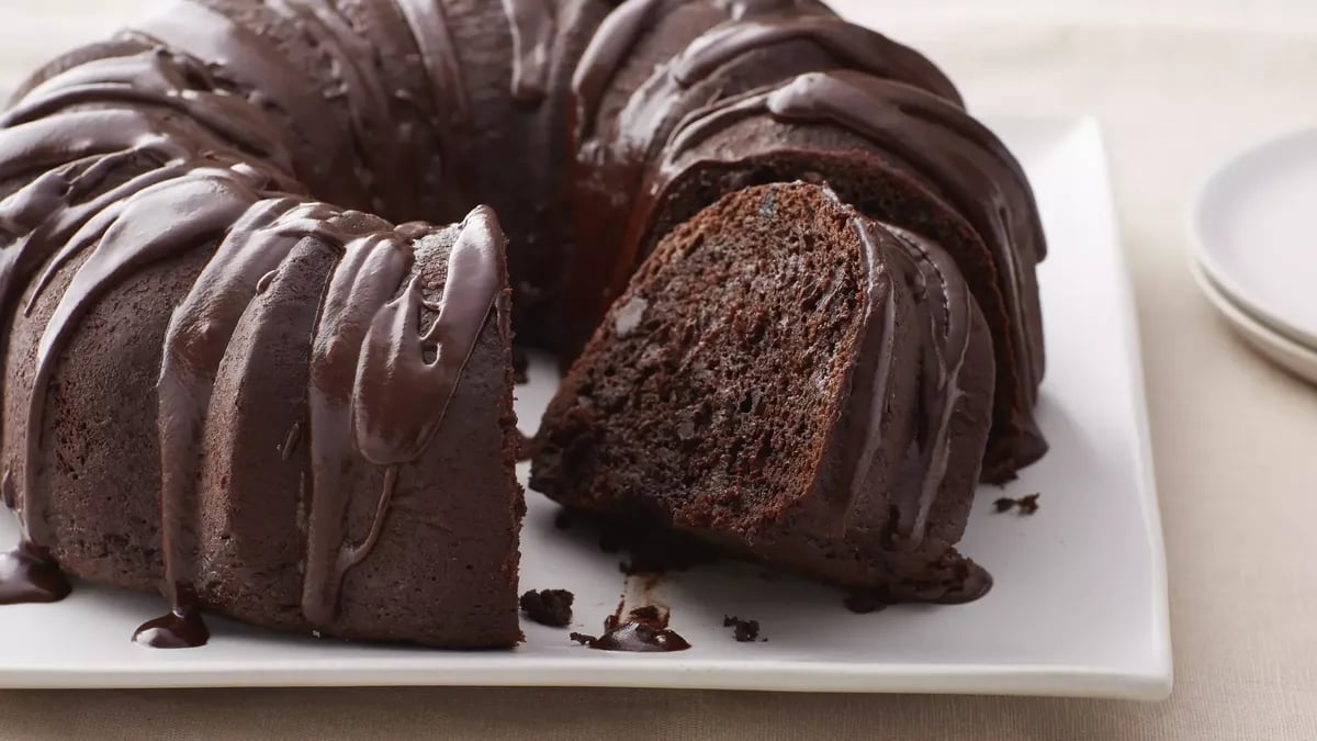 Chocolate Glazed Chocolate Cake