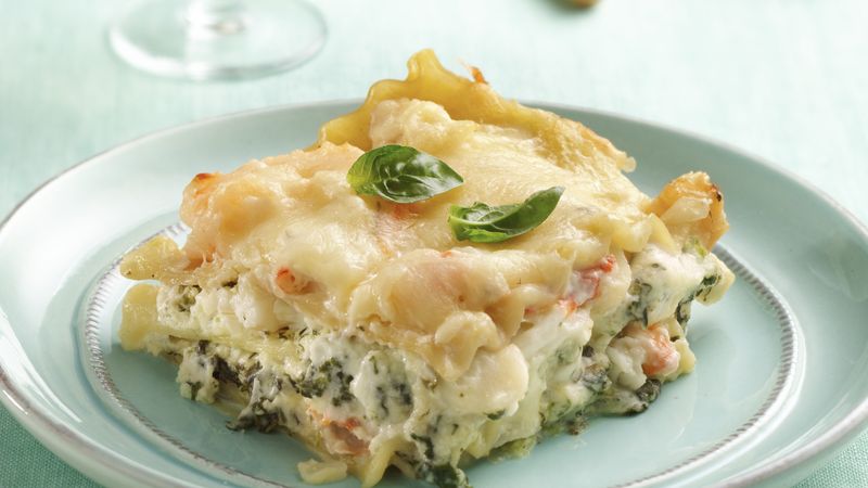 Seafood-Spinach Lasagna