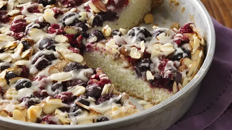 Gluten-Free Almond Berry Coffee Cake