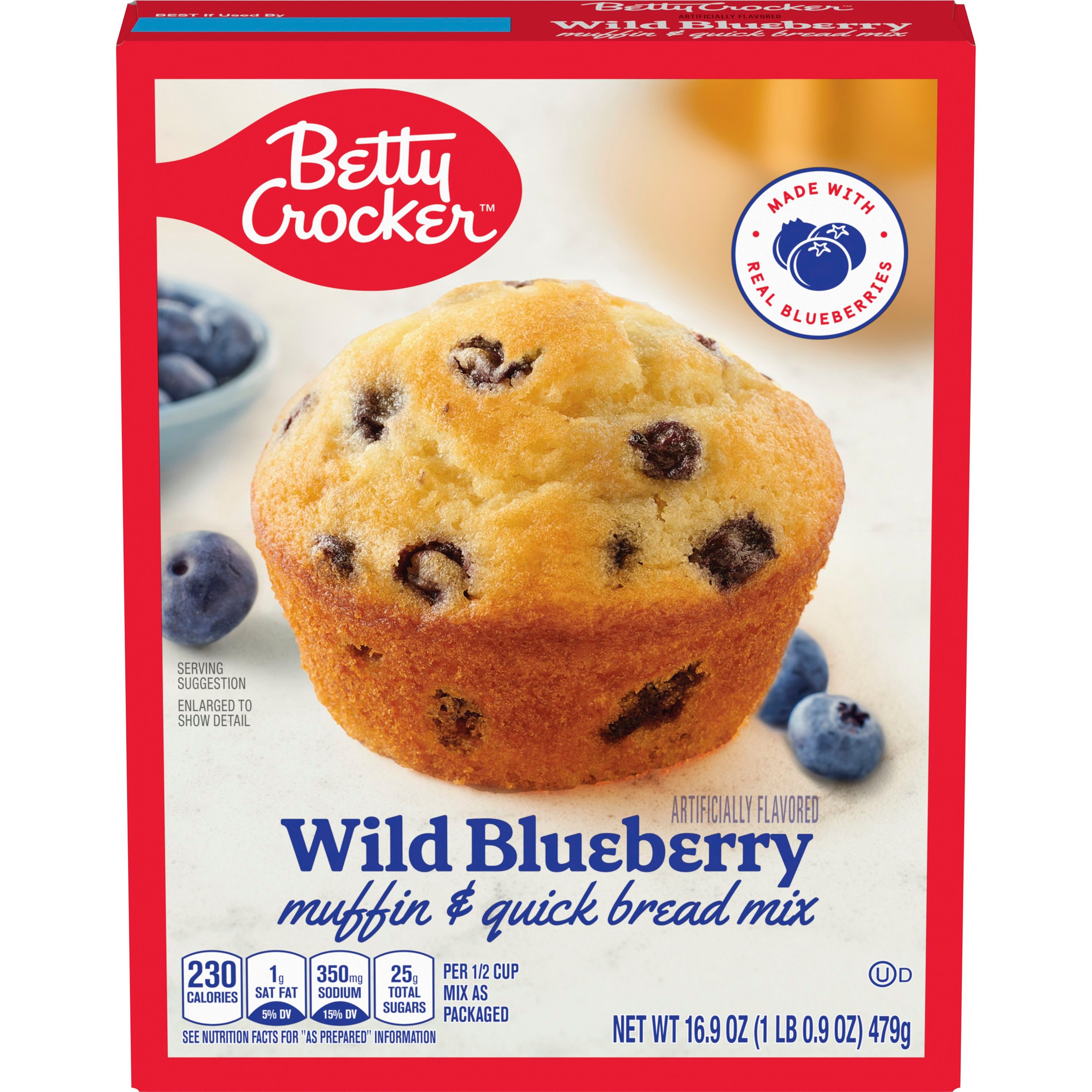 Betty Crocker™ Wild Blueberry Box Muffin Mixes - Front