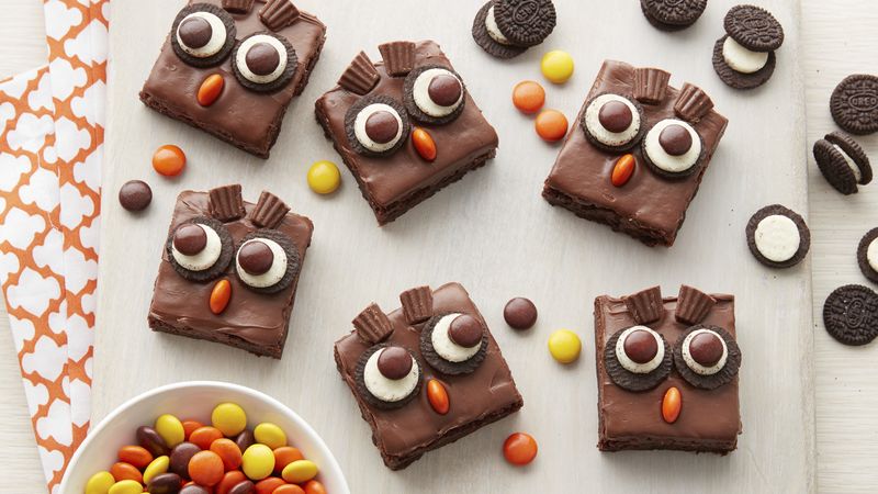 Frosted Owl Brownies