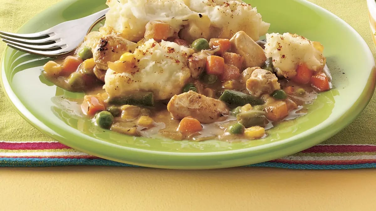 Chicken Dijon Shepherd's Pie