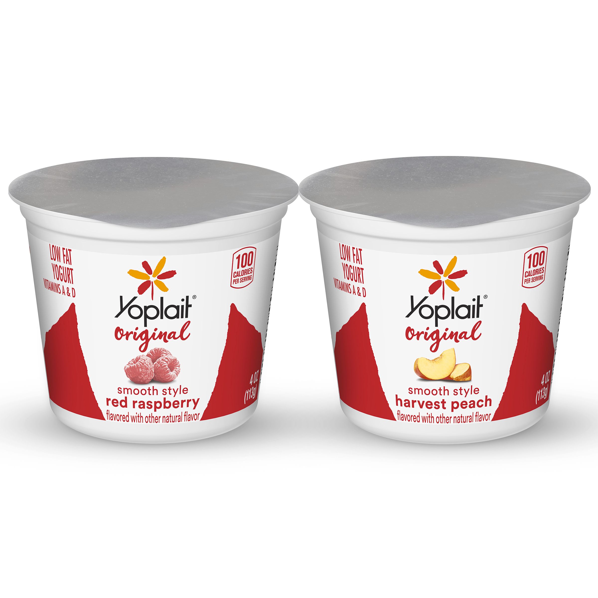 Yoplait® Original Yogurt Single Serve Variety Pack Raspberry Peach Yoplait® Original Yogurt Single Serve Variety Pack Raspberry Peach