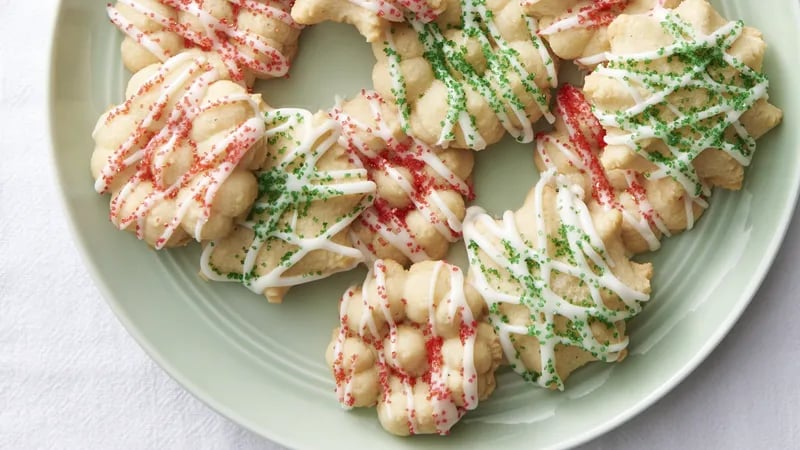 Eggnog Spritz Cookies