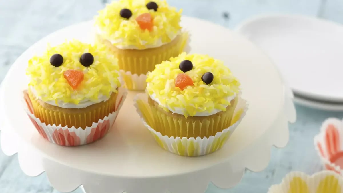 Easter Chicks Cupcakes