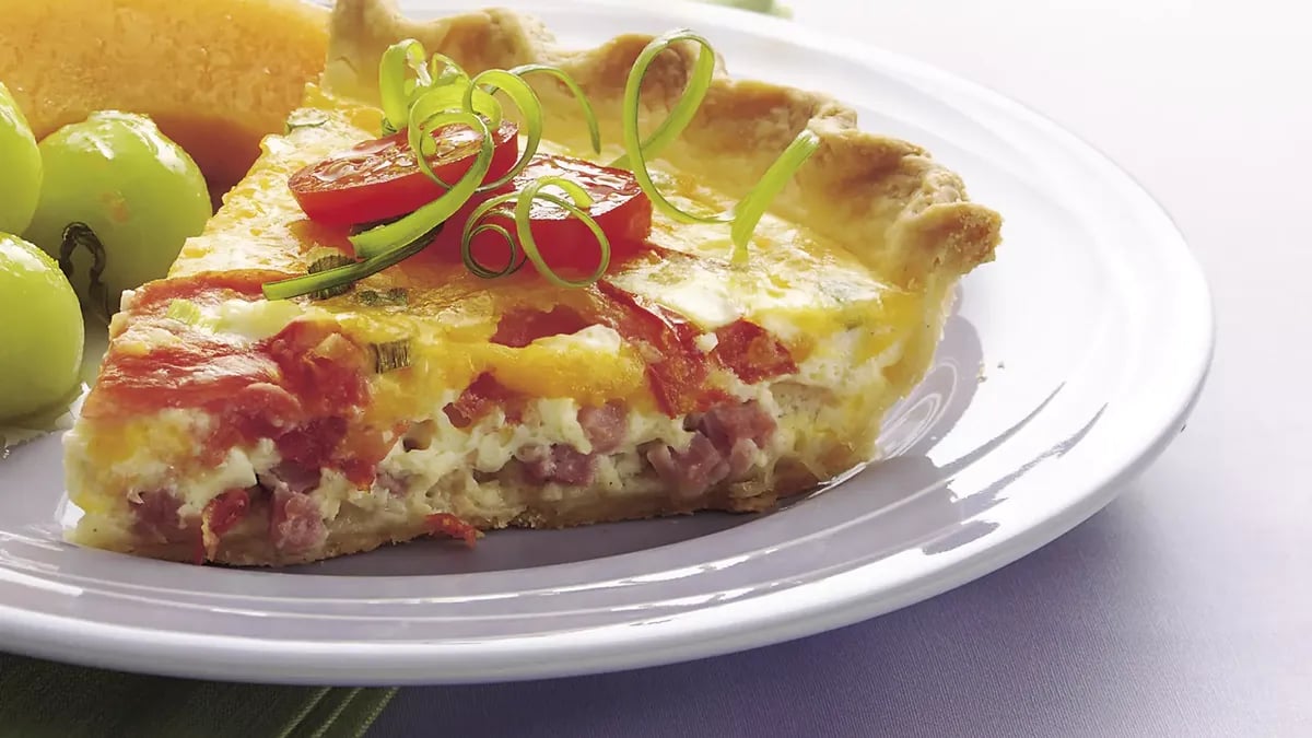 Ham and Tomato Quiche