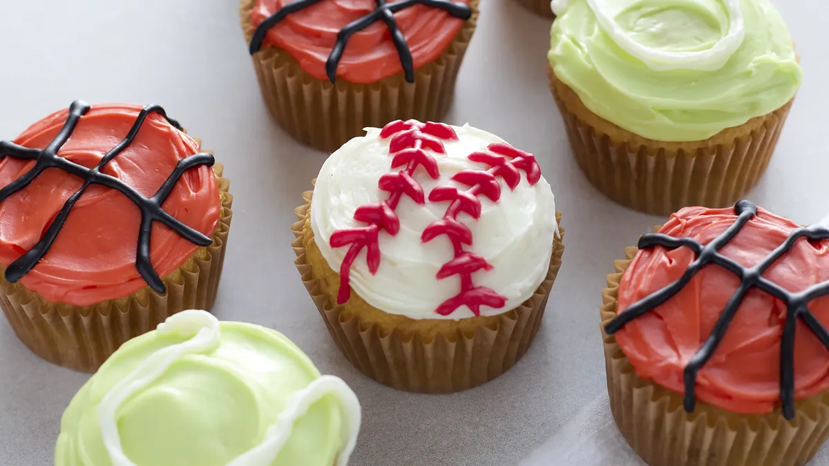 Ball Game Cupcakes