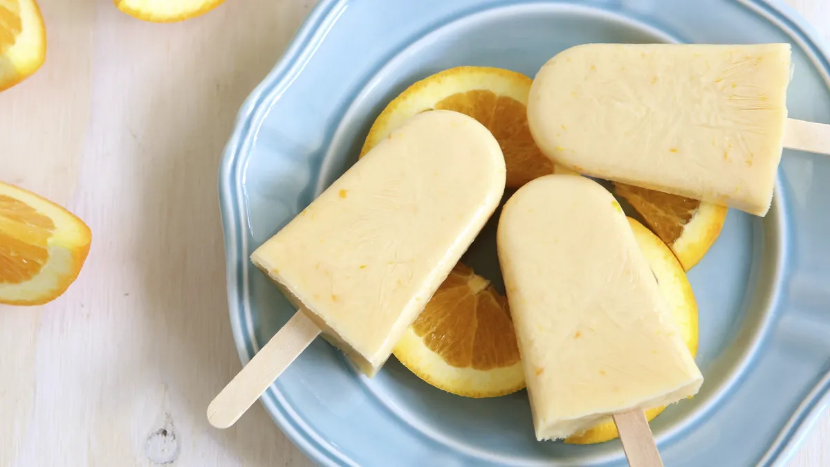 Orange-Yogurt Pops