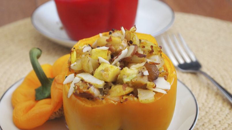Peppers Stuffed with Quinoa and Chickpeas
