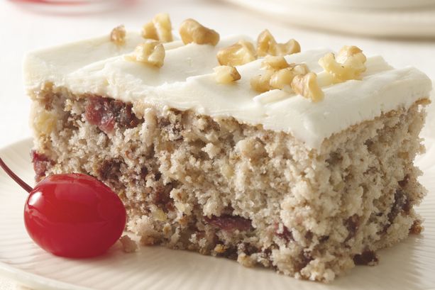 Tart Cherry Walnut Cake