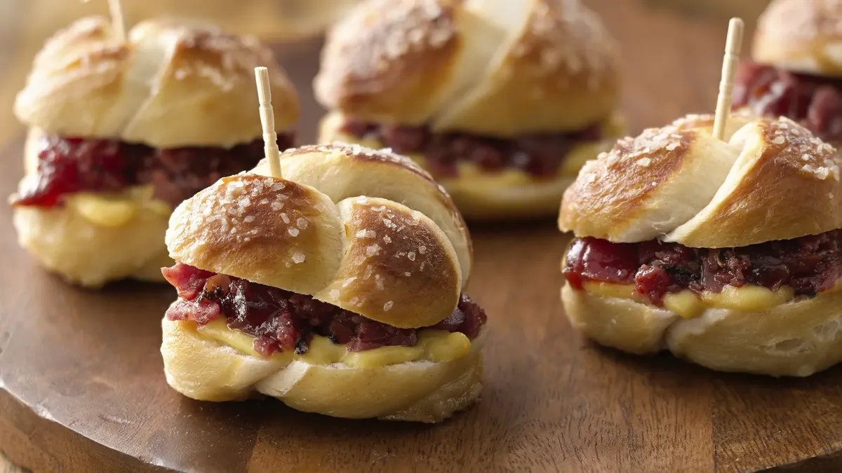 Pastrami-Pretzel Bites
