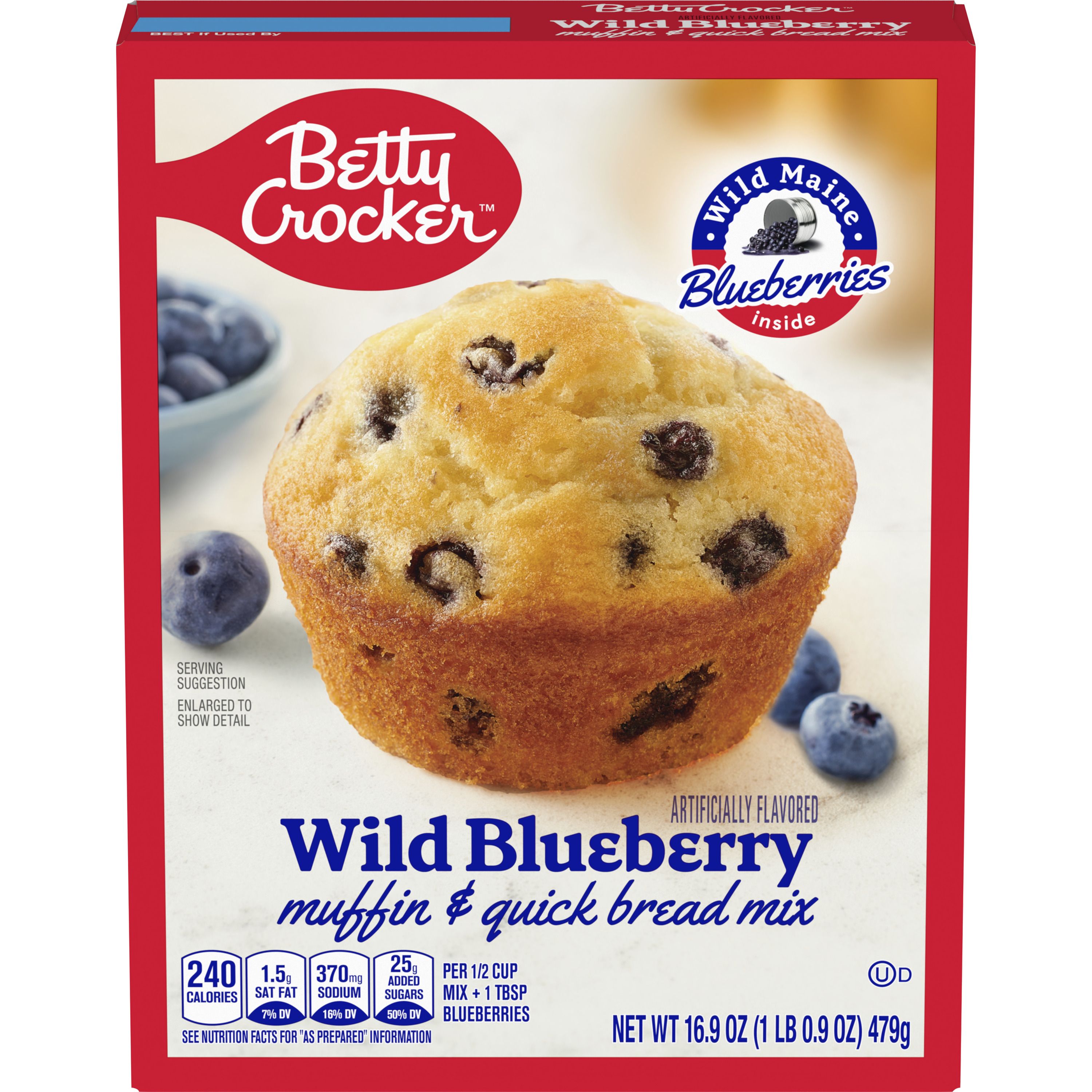 Betty Crocker™ Wild Blueberry Box Muffin Mix - Front