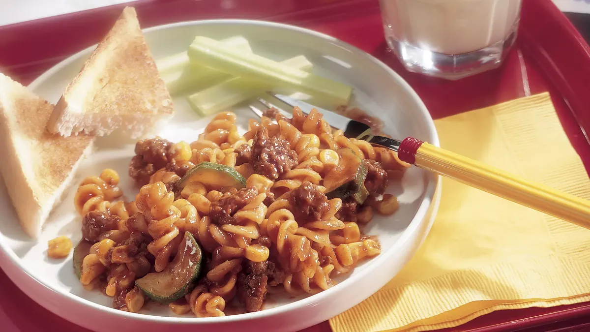 Sloppy Joe Rotini (Ghoulish Goulash)