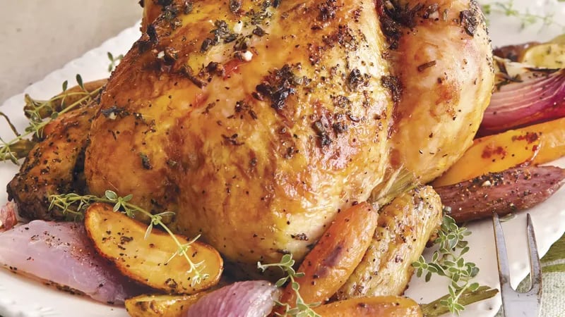 Butter-Herb Roasted Chicken