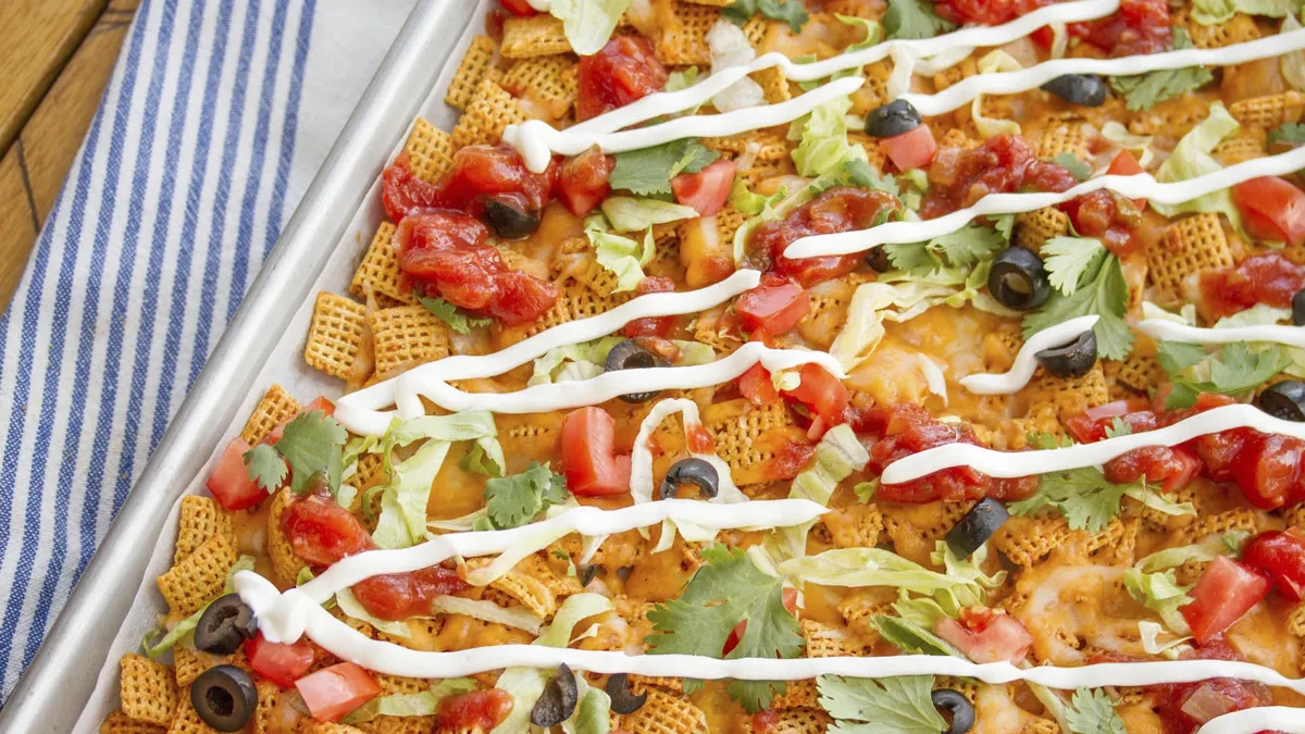 Cheesy Taco Cereal Nachos