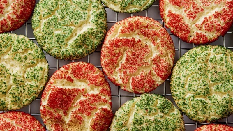 Christmas Snickerdoodles (Cookie Exchange Quantity)