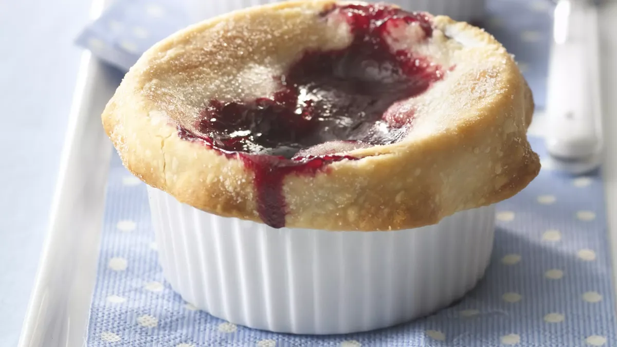 Individual Mixed-Berry Pies