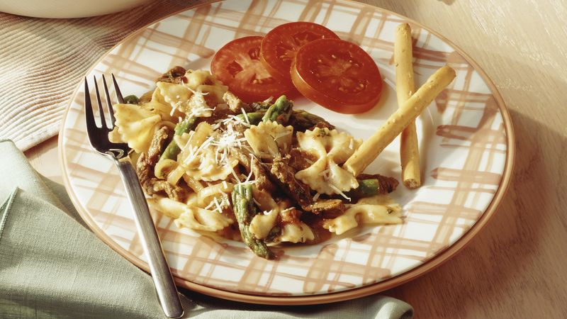 Beef with Bow-Tie Pasta