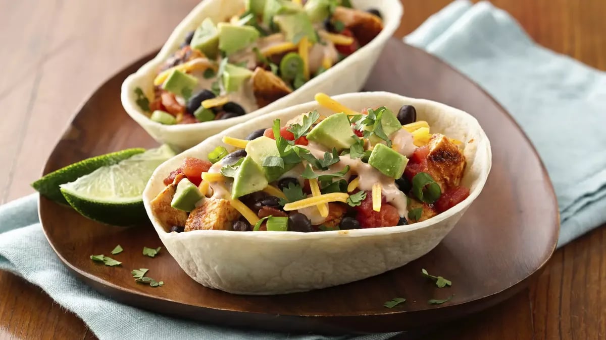 Grilled Chicken Taco Bowls