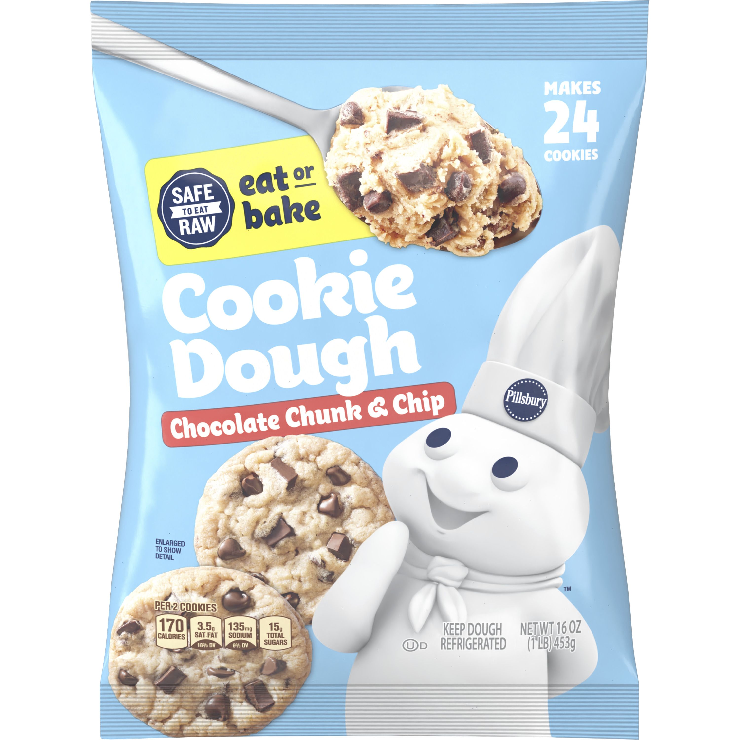 Pillsbury™ Ready to Bake!™ Chocolate Chunk & Chip Cookie Dough - Front