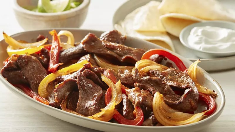 Easy Sheet-Pan Beef Fajitas