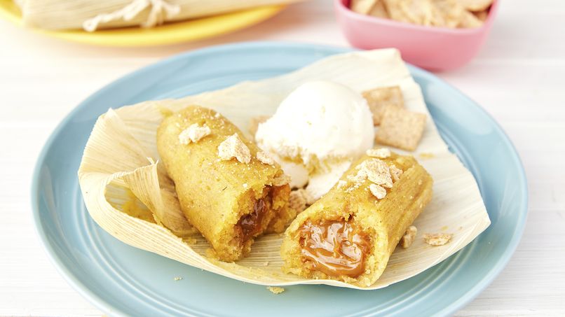 Tamales de Cinnamon Toast Crunch™ y Dulce de Leche