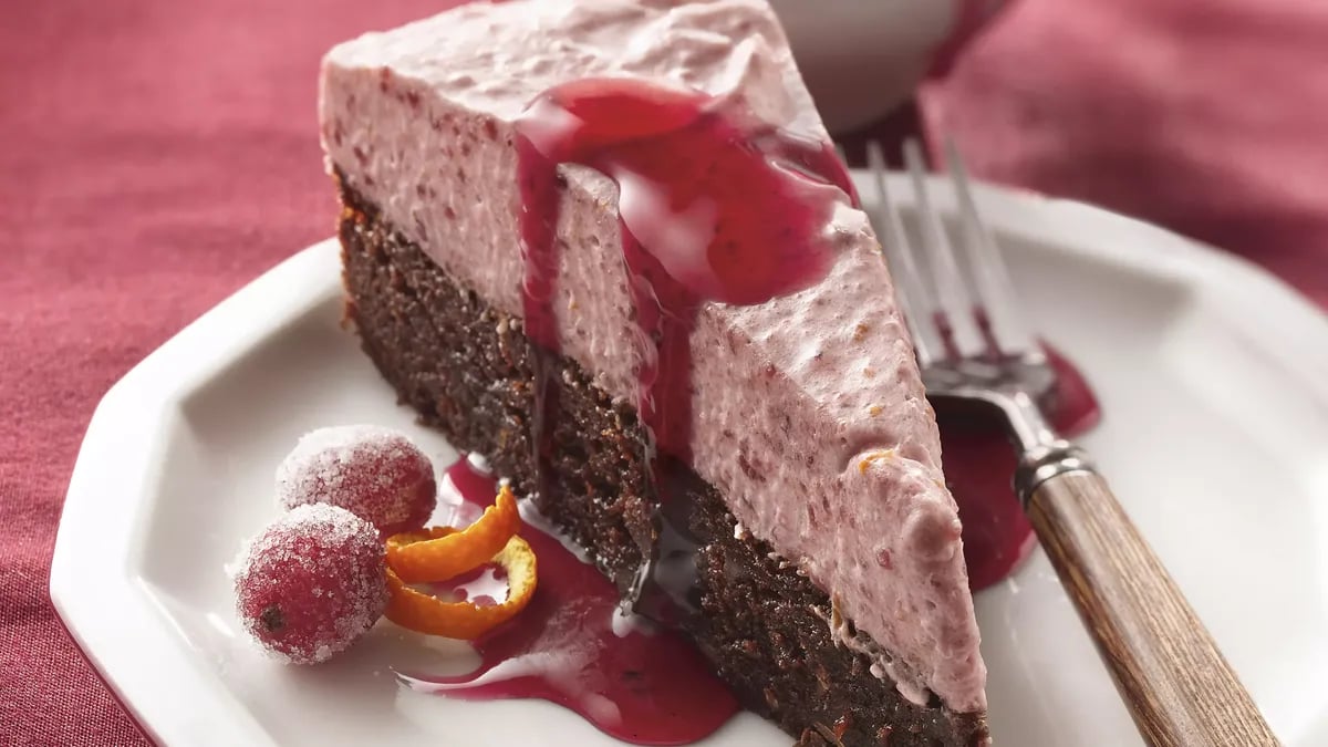 Cranberry Mousse Torte