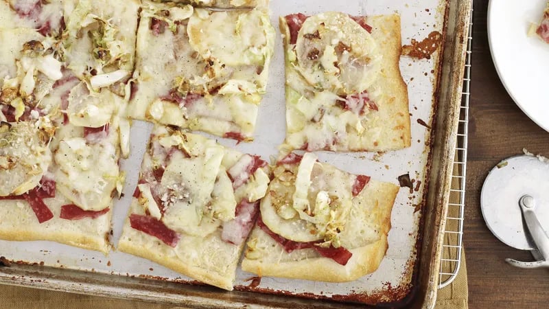 Corned Beef and Cabbage Pizza