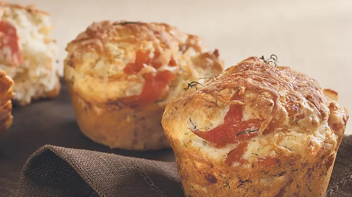 Smoked Salmon and Dill Muffins