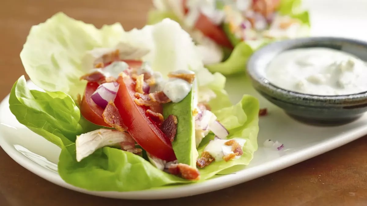 Cobb Salad Lettuce Wraps