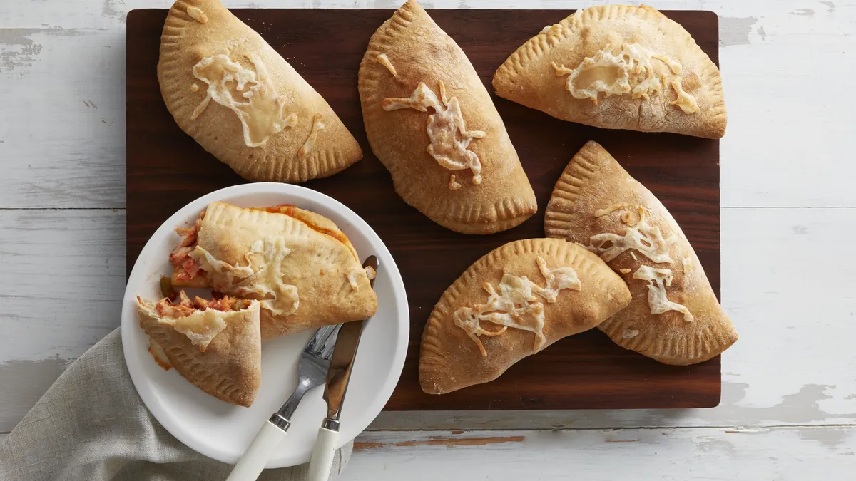  Pineapple-Chicken Pizza Pockets