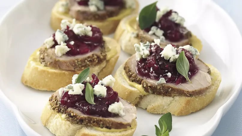 Spiced Pork Tenderloin Crostini