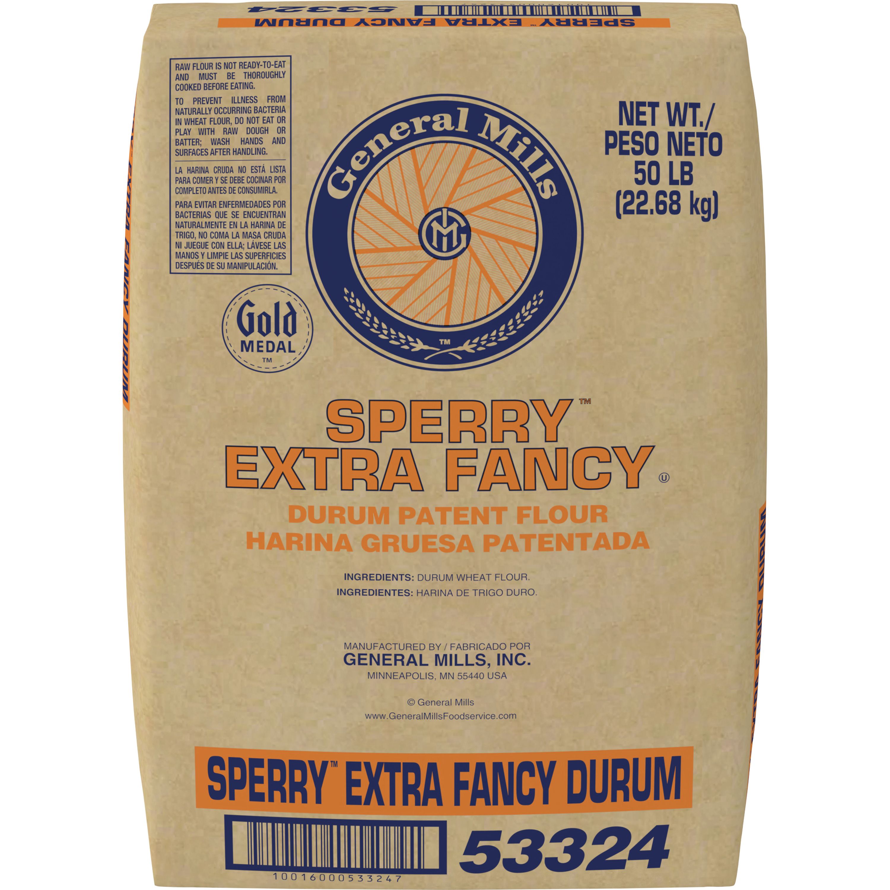 Front - 3D Gold Medal(TM) Sperry(TM) Extra Fancy Flour Durum Patent Untreated 50 lb