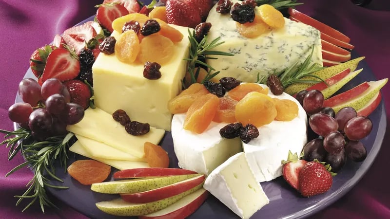 Elegant Cheese and Fruit Platter