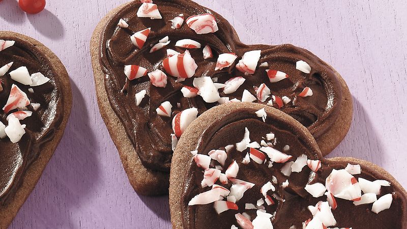 Peppermint Cookie Hearts