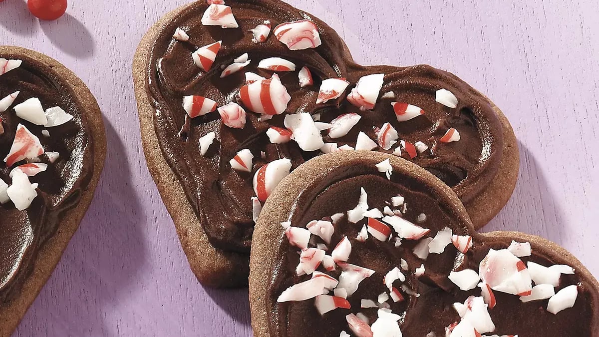 Peppermint Cookie Hearts