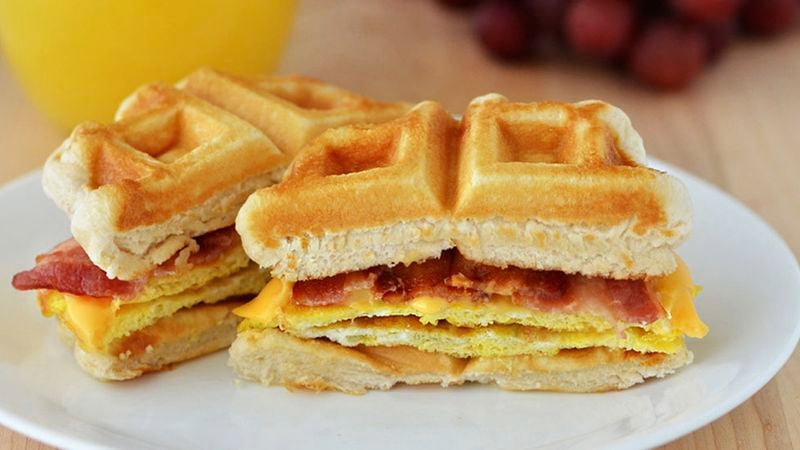 Waffle Breakfast Sandwiches