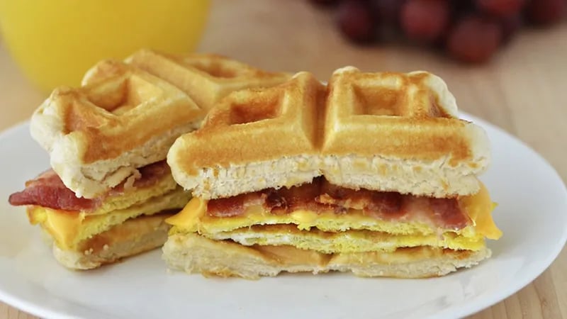 Waffle Breakfast Sandwiches