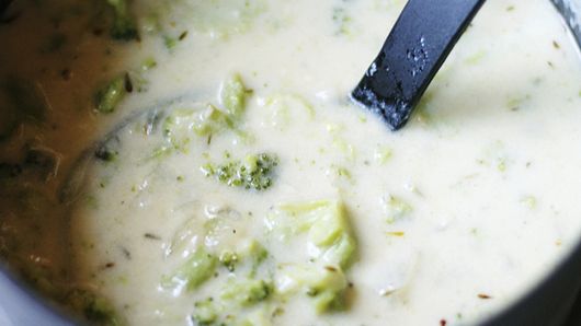 Creamy Broccoli Parmesan Soup Recipe - Tablespoon.com