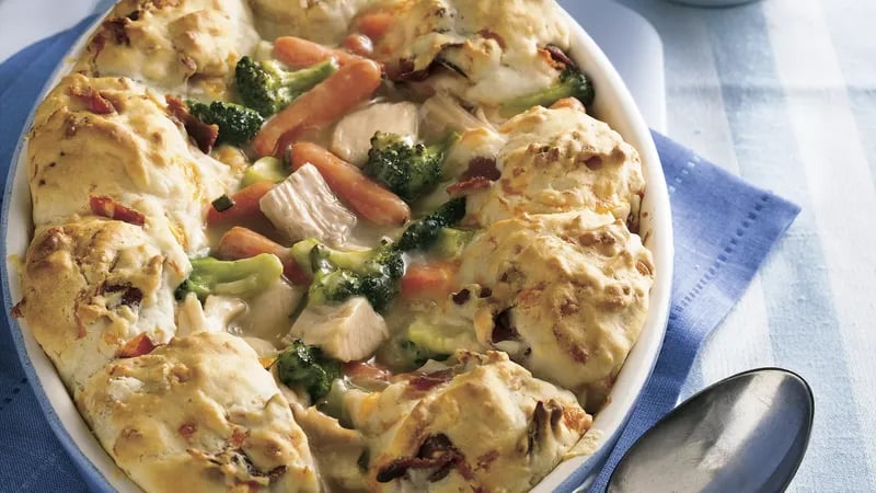 Turkey-Biscuit Pot Pie