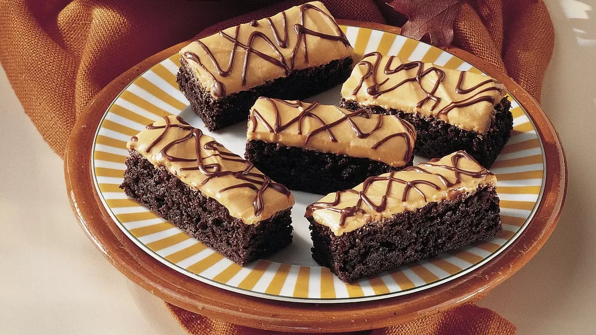 Orange-Cream Cheese Brownies