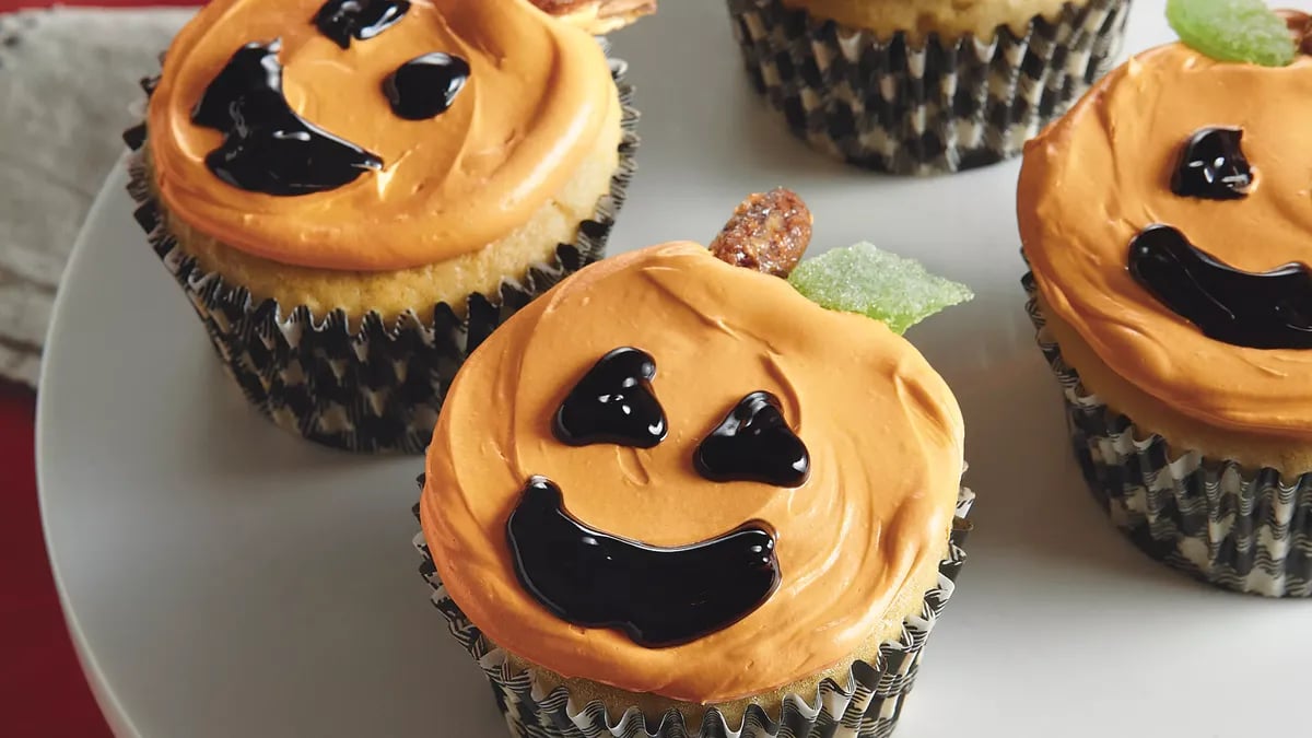 Jack-o’-Lantern Cupcakes