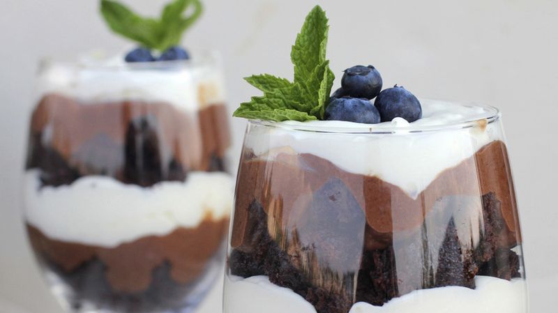 Triple-Chocolate Brownie Trifle