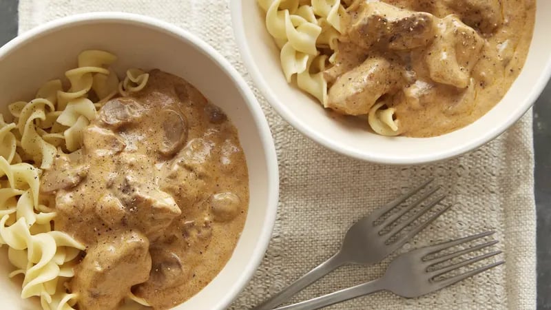 Slow-Cooker Beef Stroganoff (Cooking for 2)